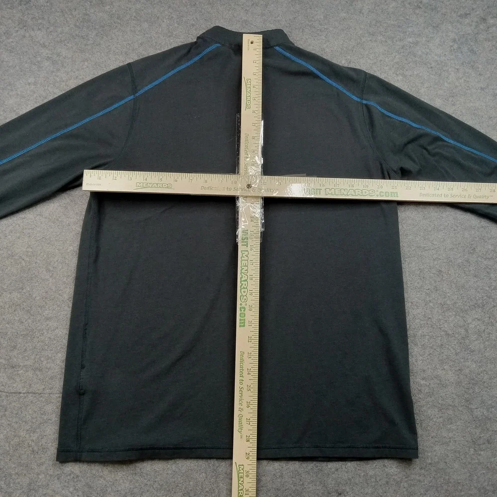 Tasc Pullover Mens‎ Large Gray Bamboo 1/4 Zip Long Sleeve Athletic Top Gym